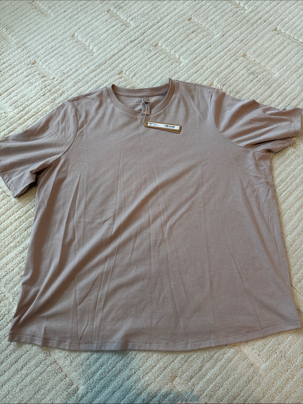 NWT SKIMS Relaxed Tee in Dusty Taupe